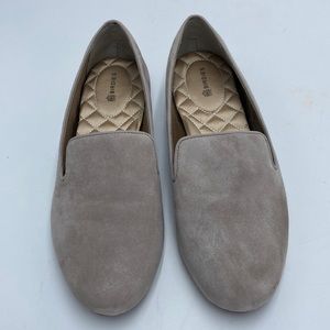 Birdies Suede Women’s Mule Flats Beige Size 8.5 Preowned